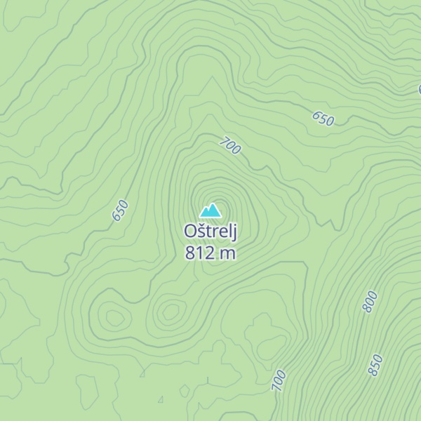 Map of Oštrelj