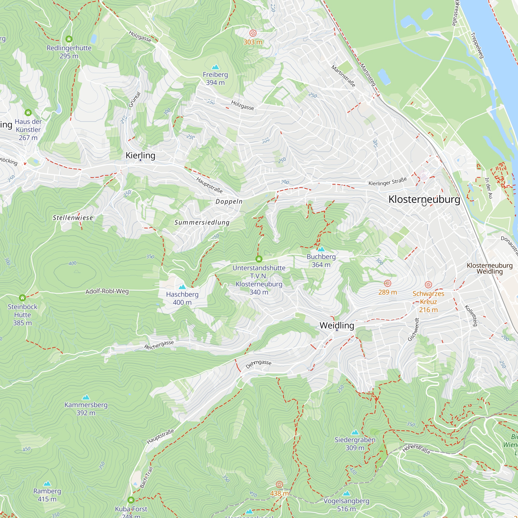Unterstandshütte T.V.N. Klosterneuburg map