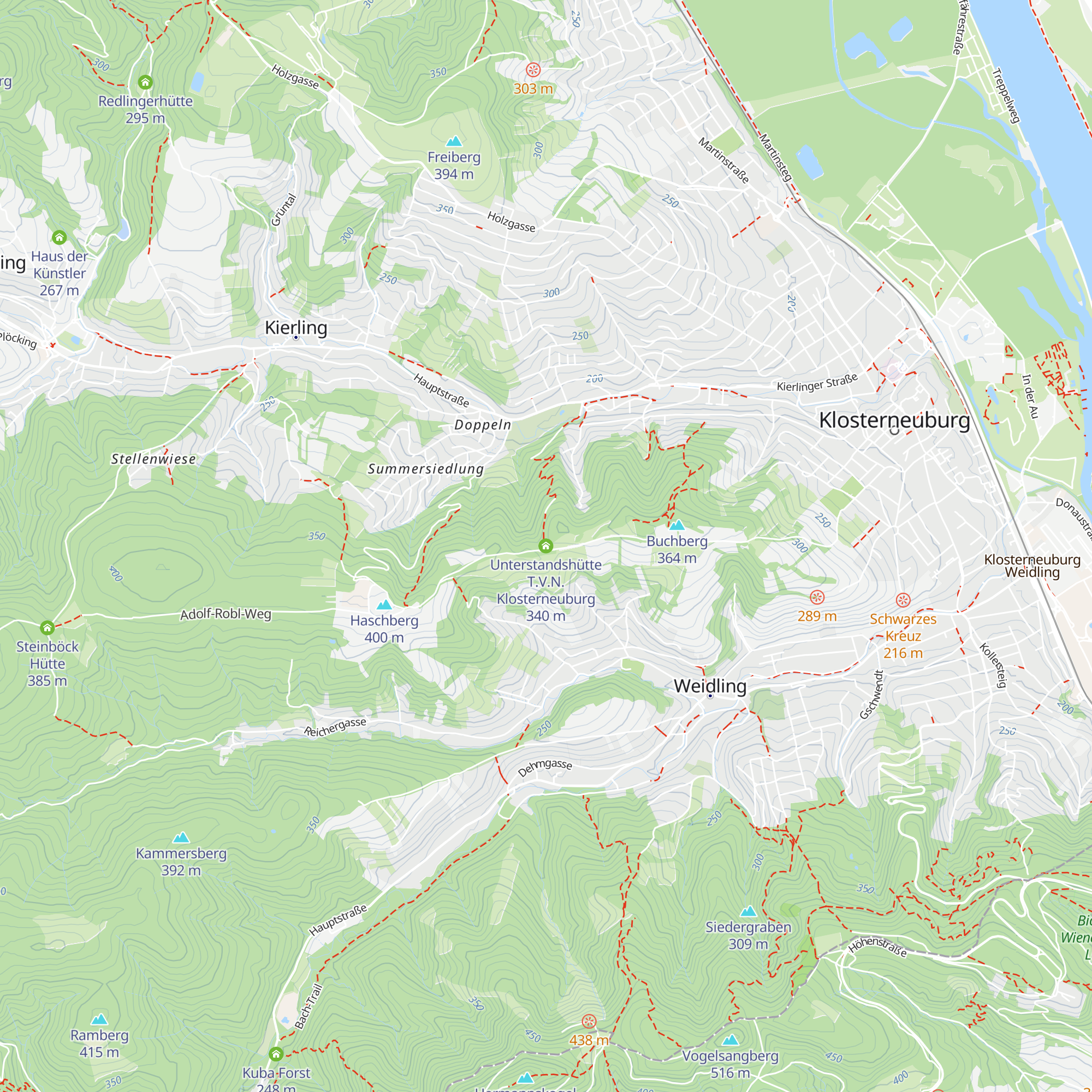 Unterstandshütte T.V.N. Klosterneuburg map