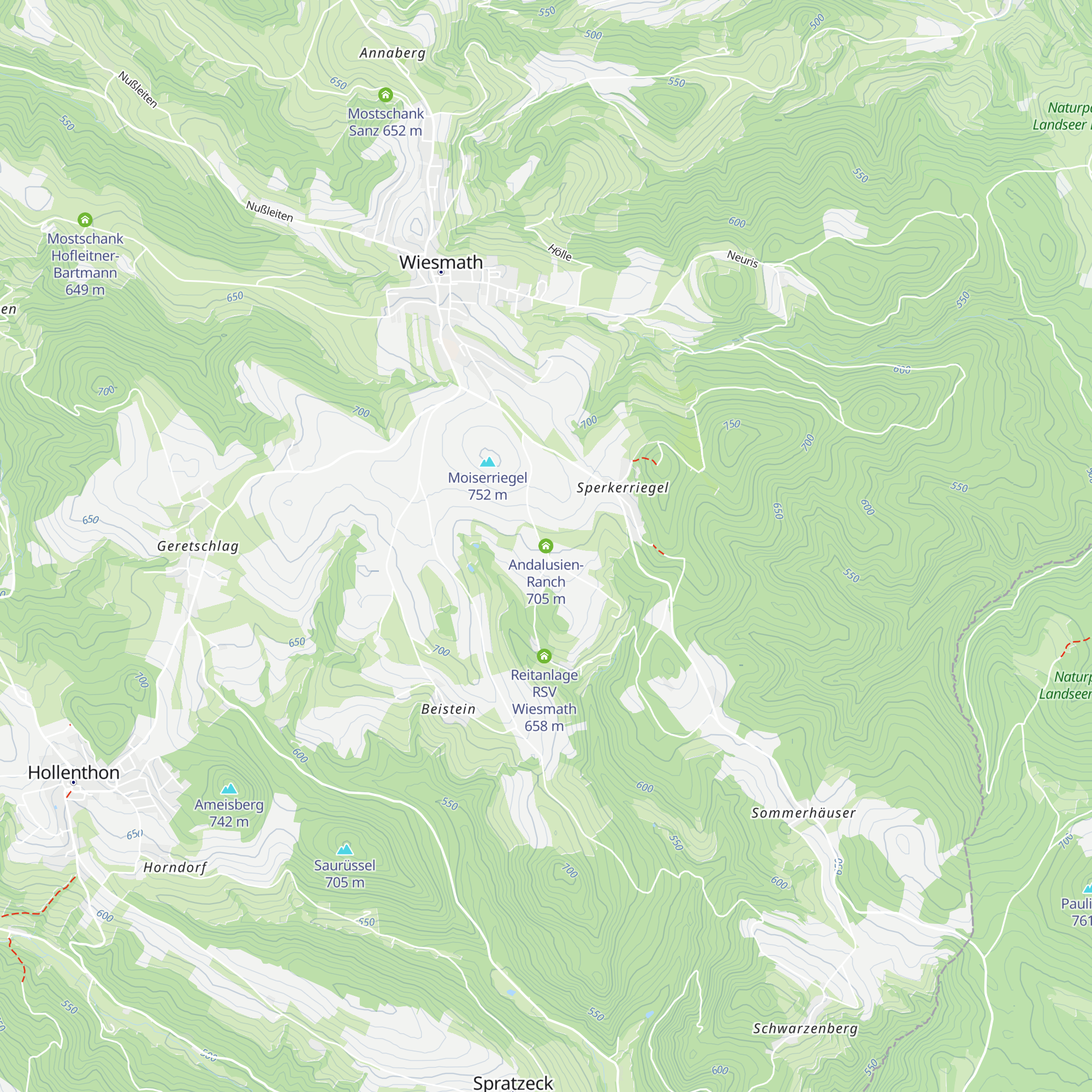 Andalusien-Ranch map