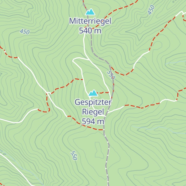 Map of Gespitzter Riegel
