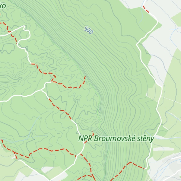 Map of Čertova tchyně