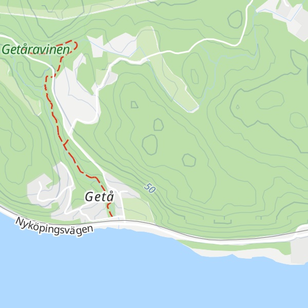 Map of Getåbergen