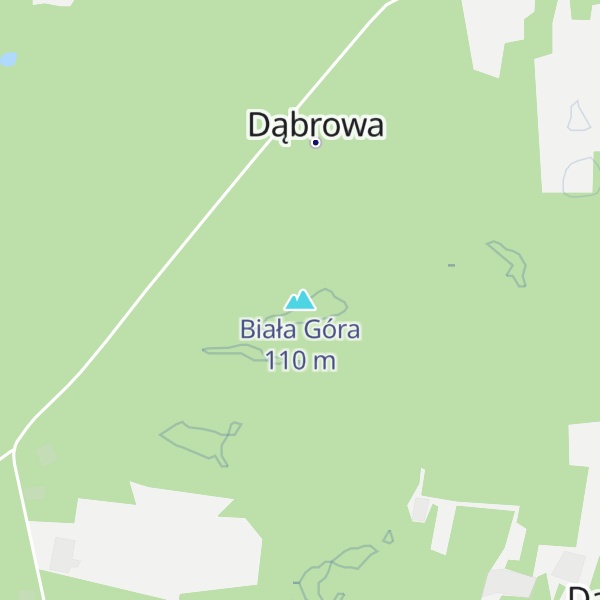 Map of Biała Góra