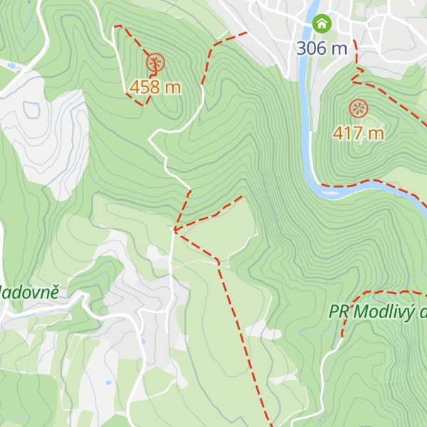 Map of Kapraď