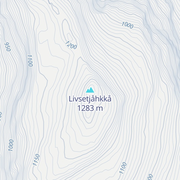 Map of Livsetjåhkkå