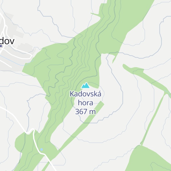 Map of Kadovská hora