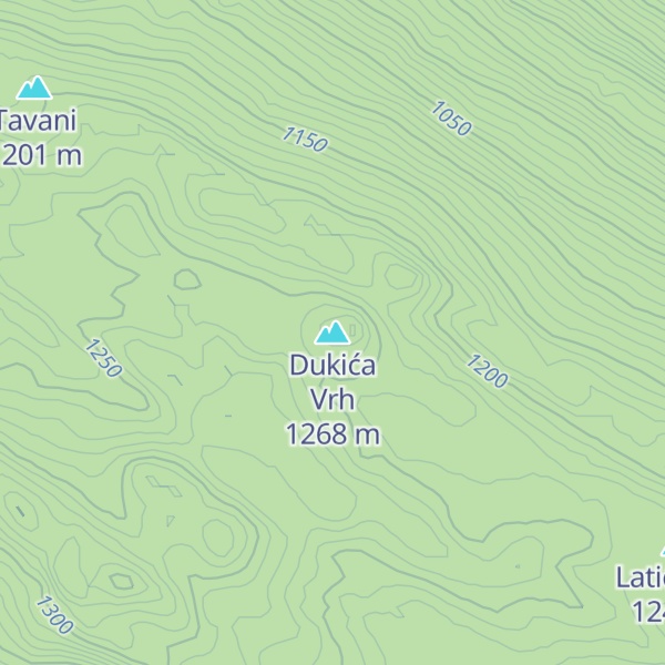 Map of Dukića Vrh