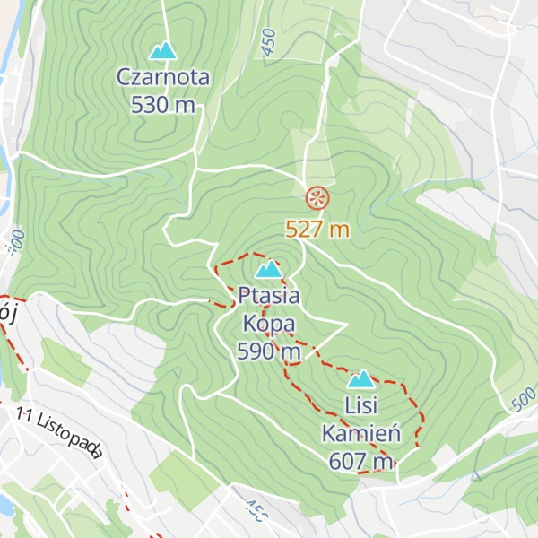 Map of Ptasia Kopa