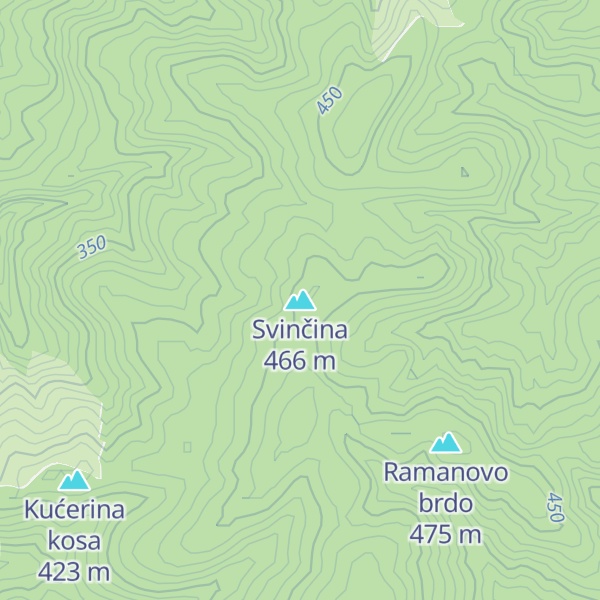 Map of Svinčina