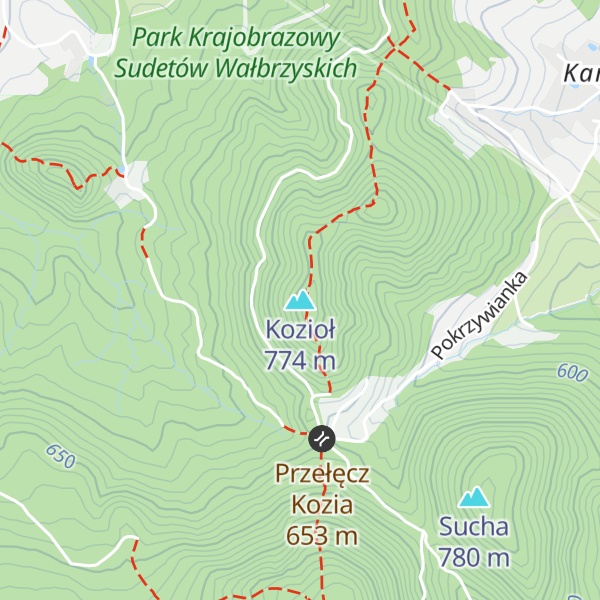 Map of Kozioł
