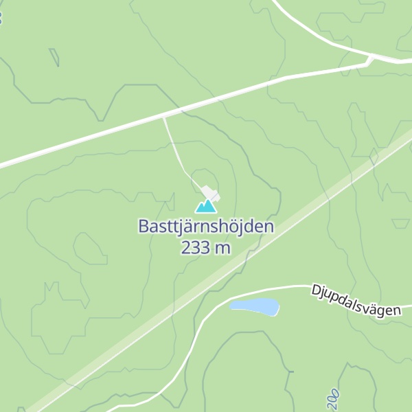 Map of Basttjärnshöjden