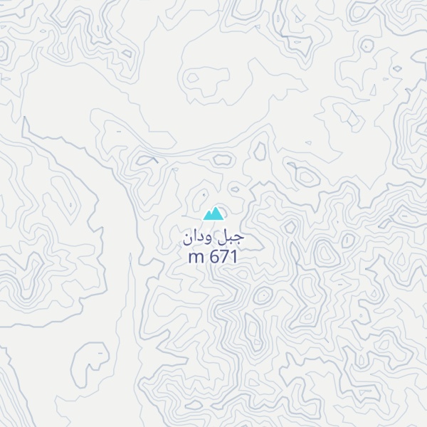 Map of جبل ودان