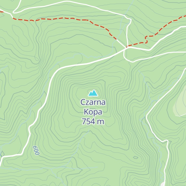 Map of Czarna Kopa