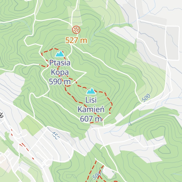 Map of Lisi Kamień