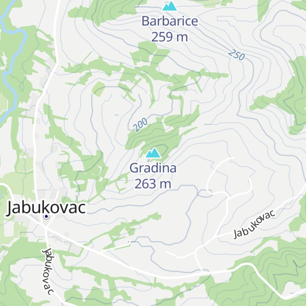 Map of Gradina
