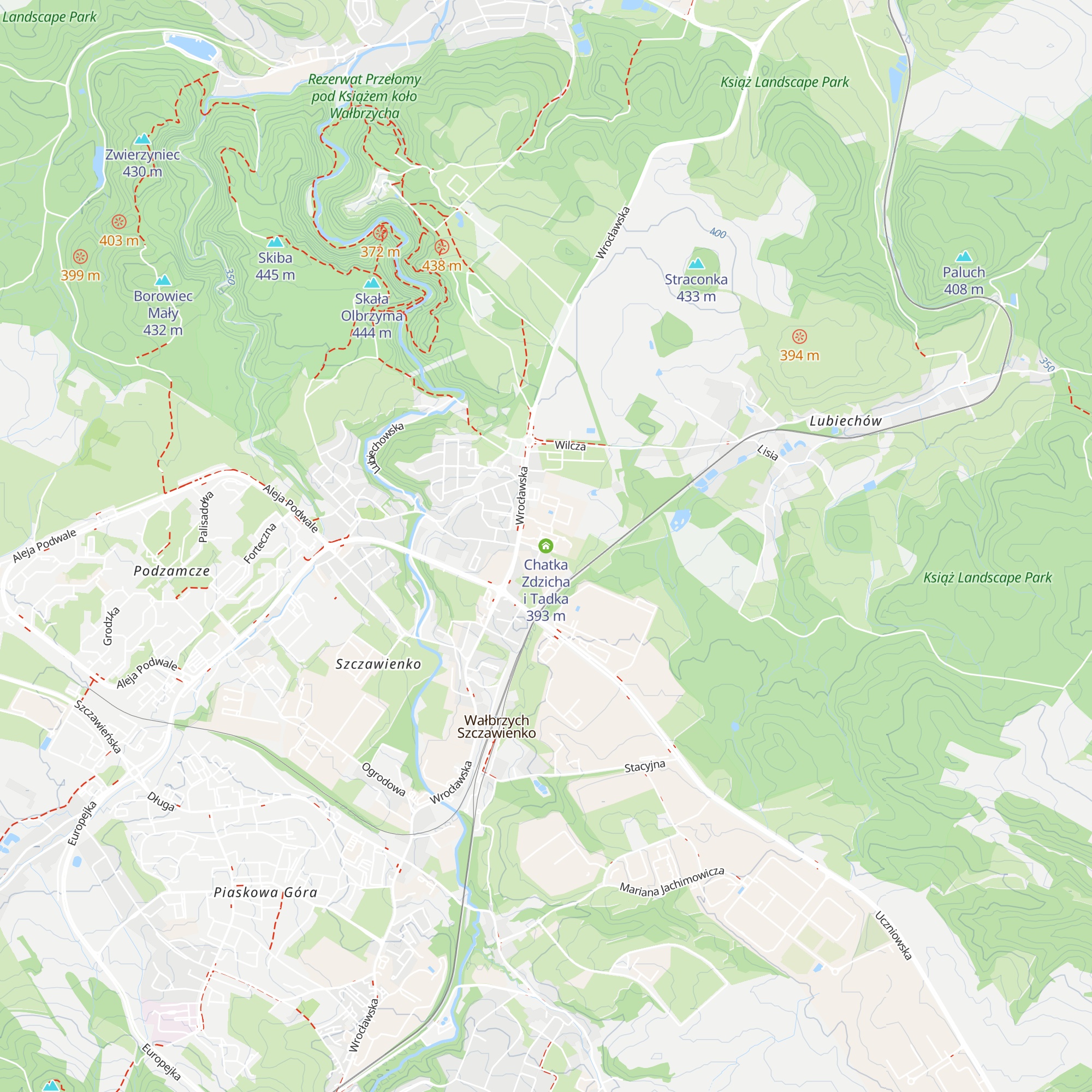 Chatka Zdzicha i Tadka map