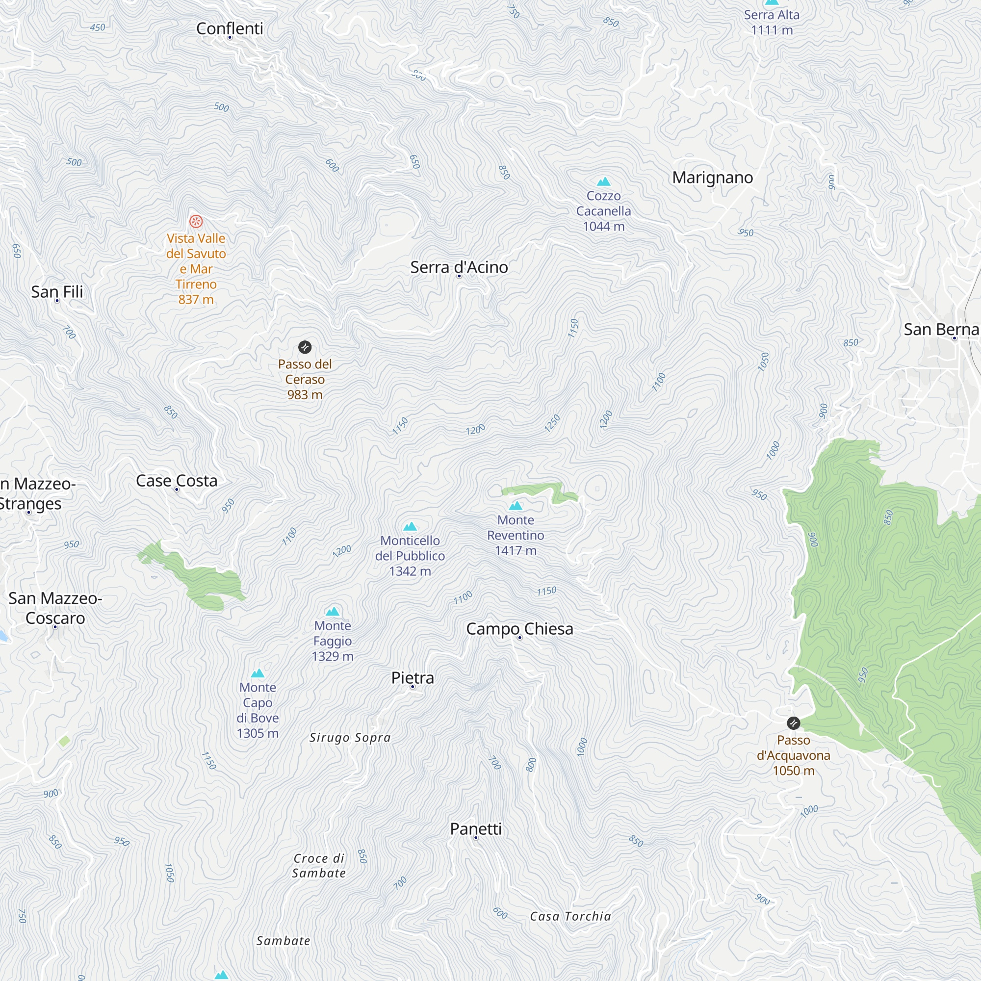 Rifugio map