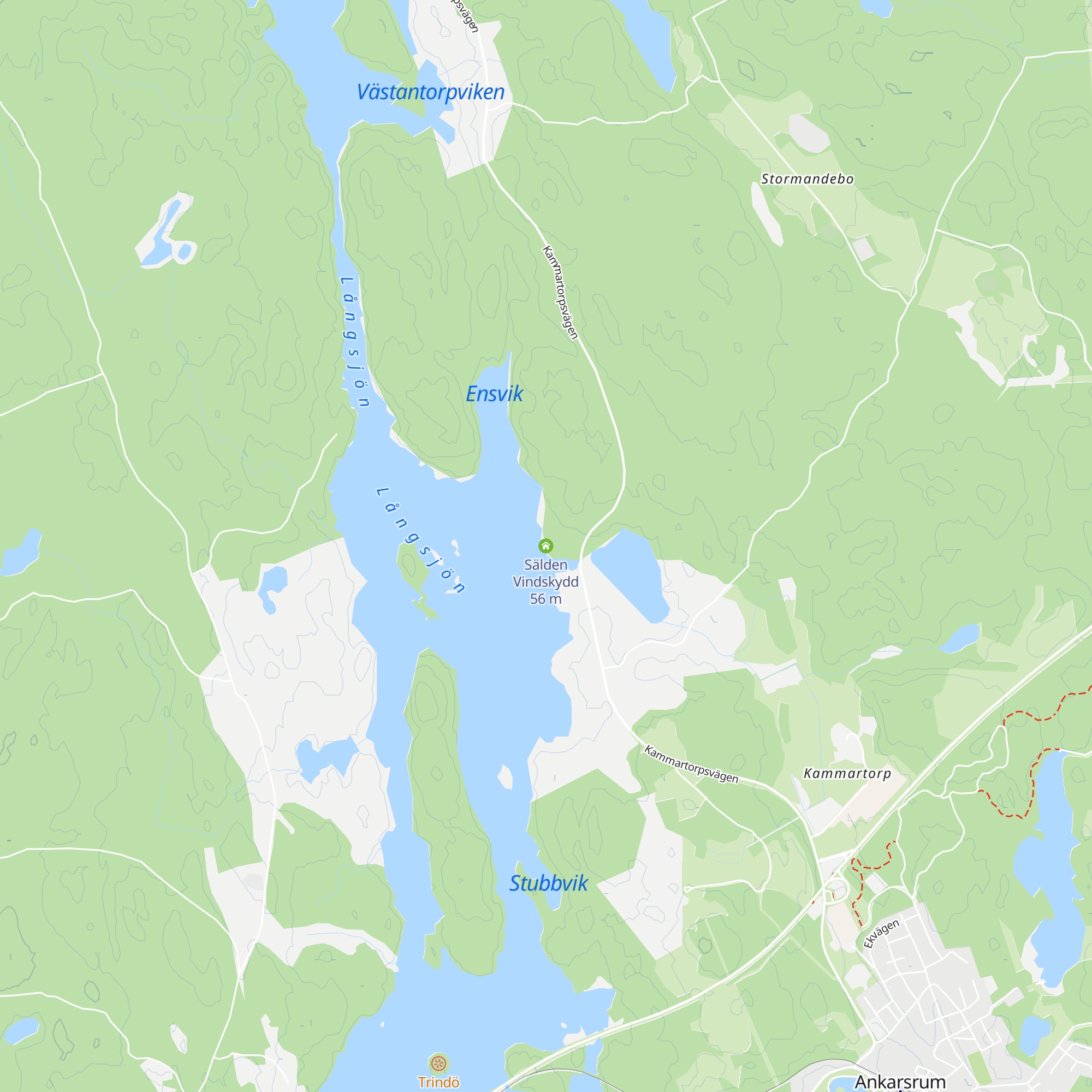 Sälden Vindskydd map