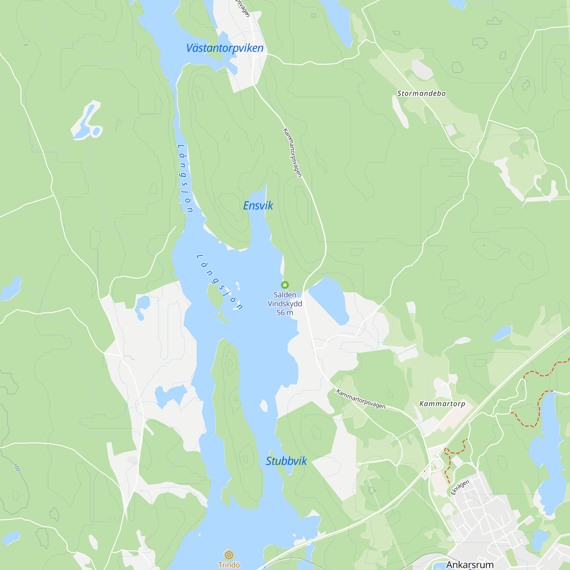 Sälden Vindskydd map