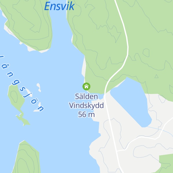 Map of Sälden Vindskydd