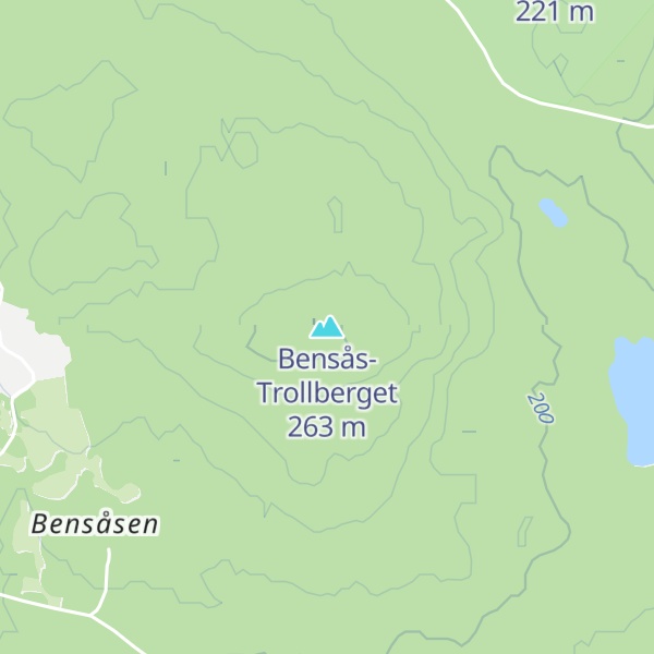 Map of Bensås-Trollberget