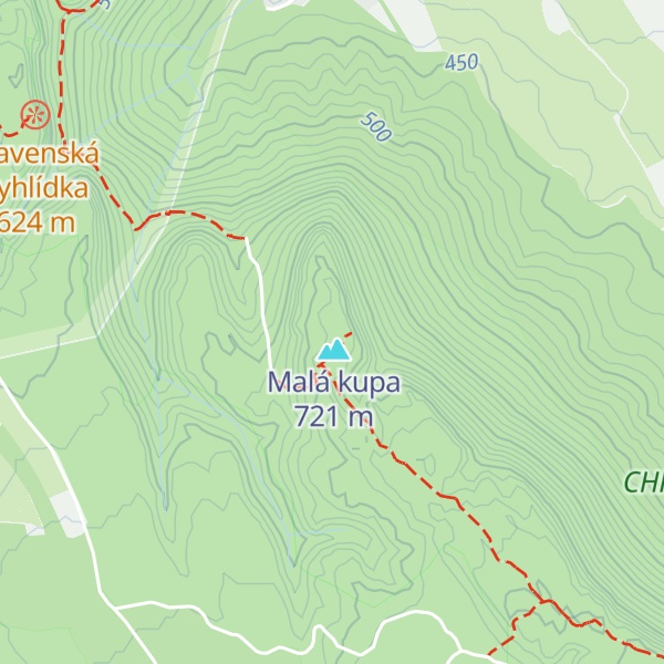 Map of Velká kupa
