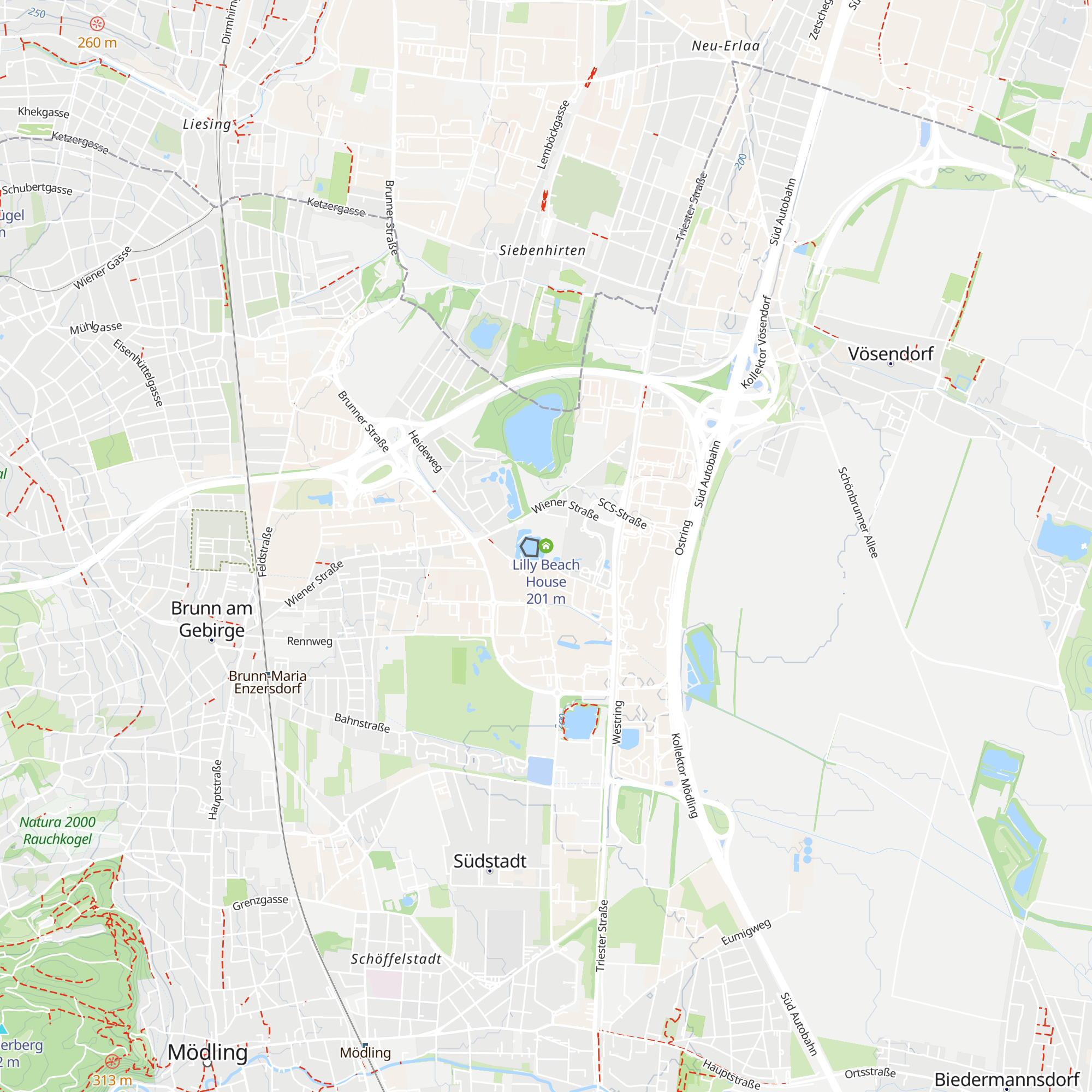 Lilly Beach House map