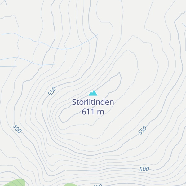 Map of Storlitinden