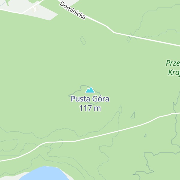 Map of Pusta Góra
