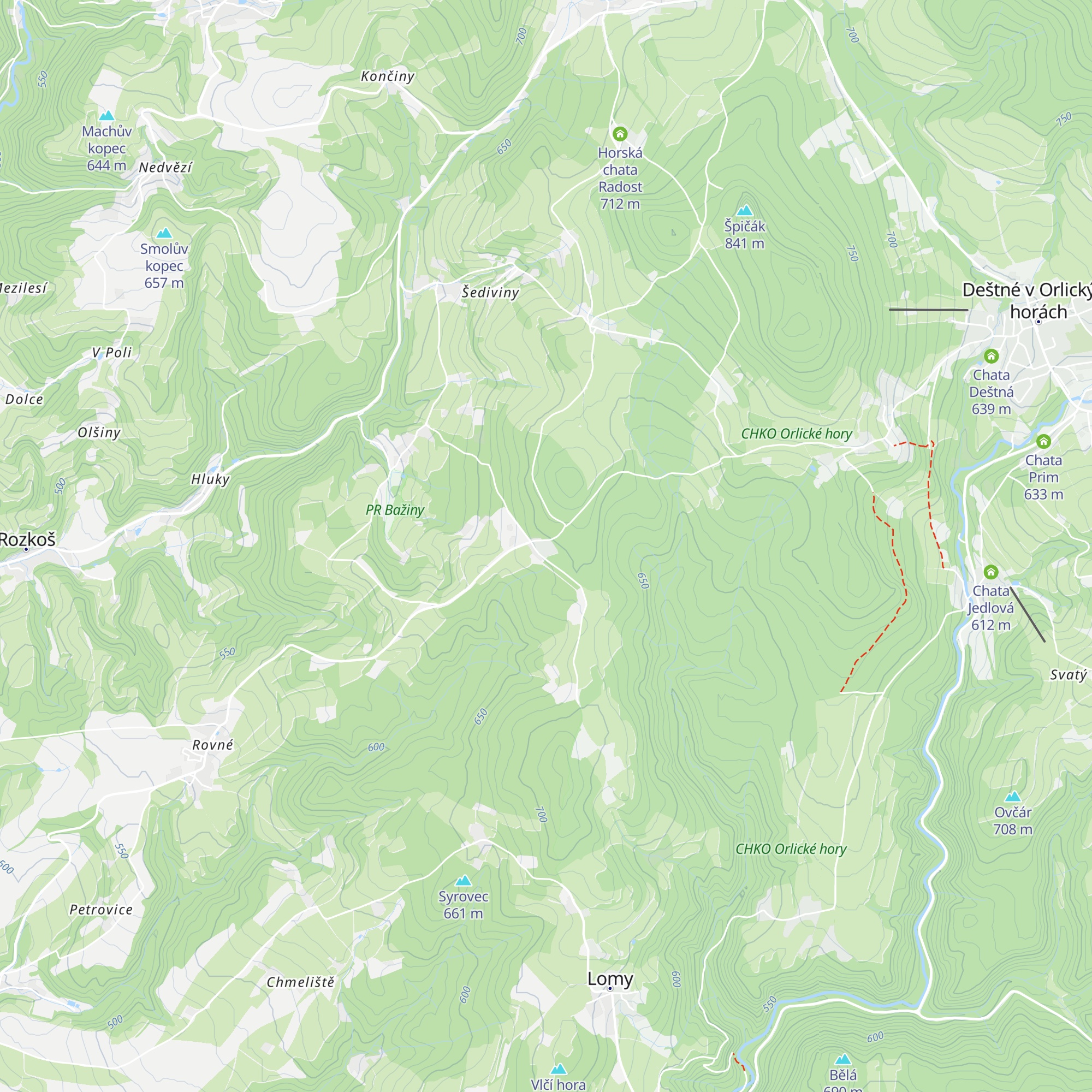 Chata Markétka map