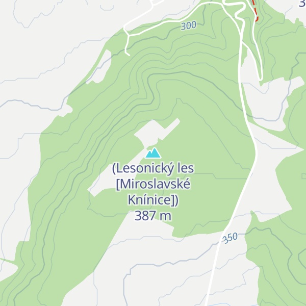 Map of (Lesonický les [Miroslavské Knínice])