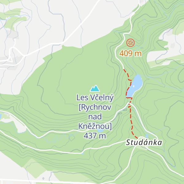 Map of Perníková chaloupka