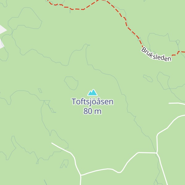 Map of Toftsjöåsen