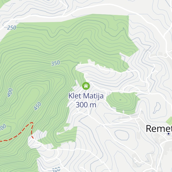 Map of Klet Matija