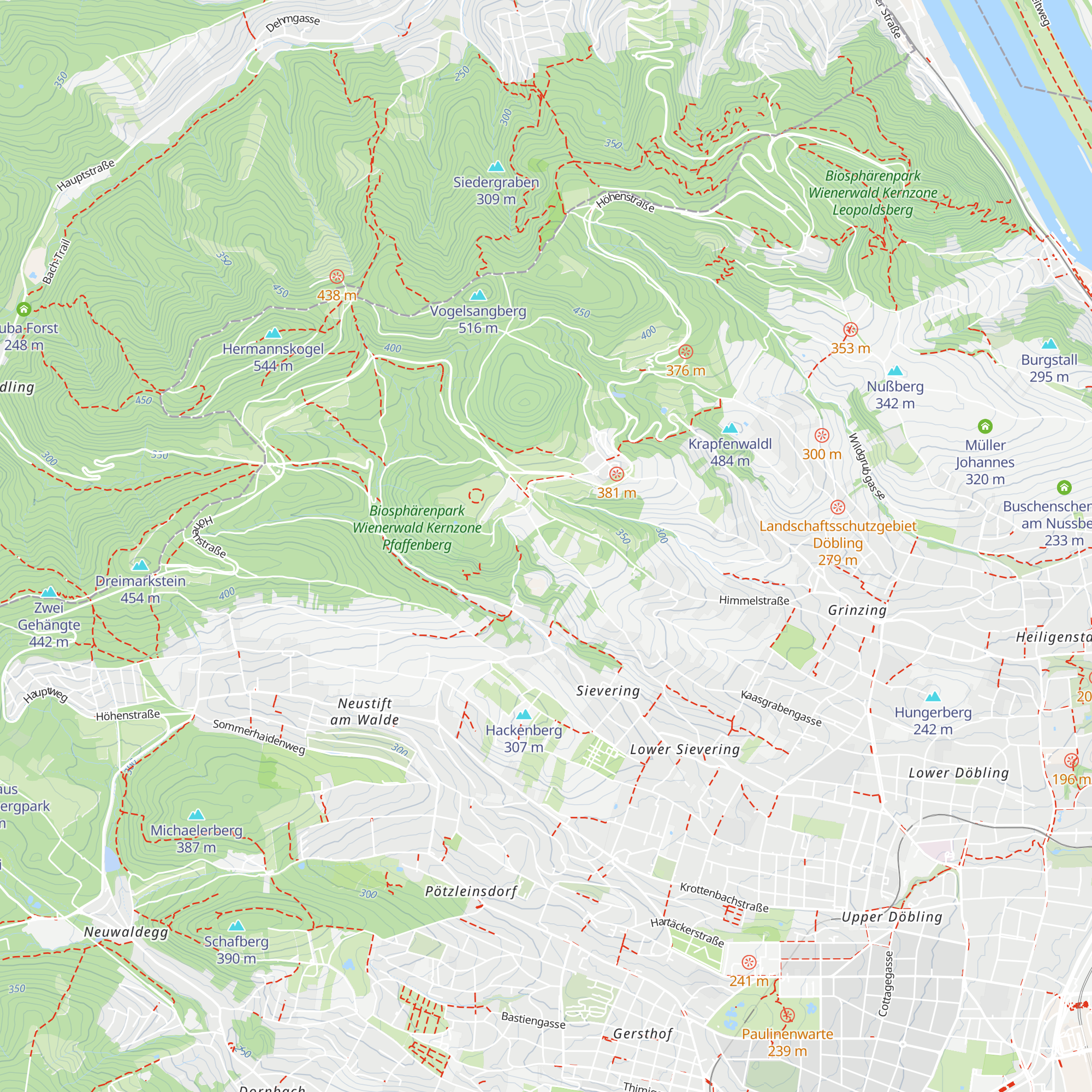 Die Hütte am Bellevue map