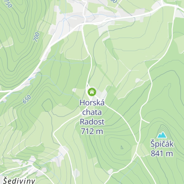 Map of Horská chata Radost