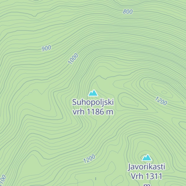 Map of Suhopoljski vrh