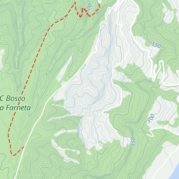 Map of Timpa del Calorio