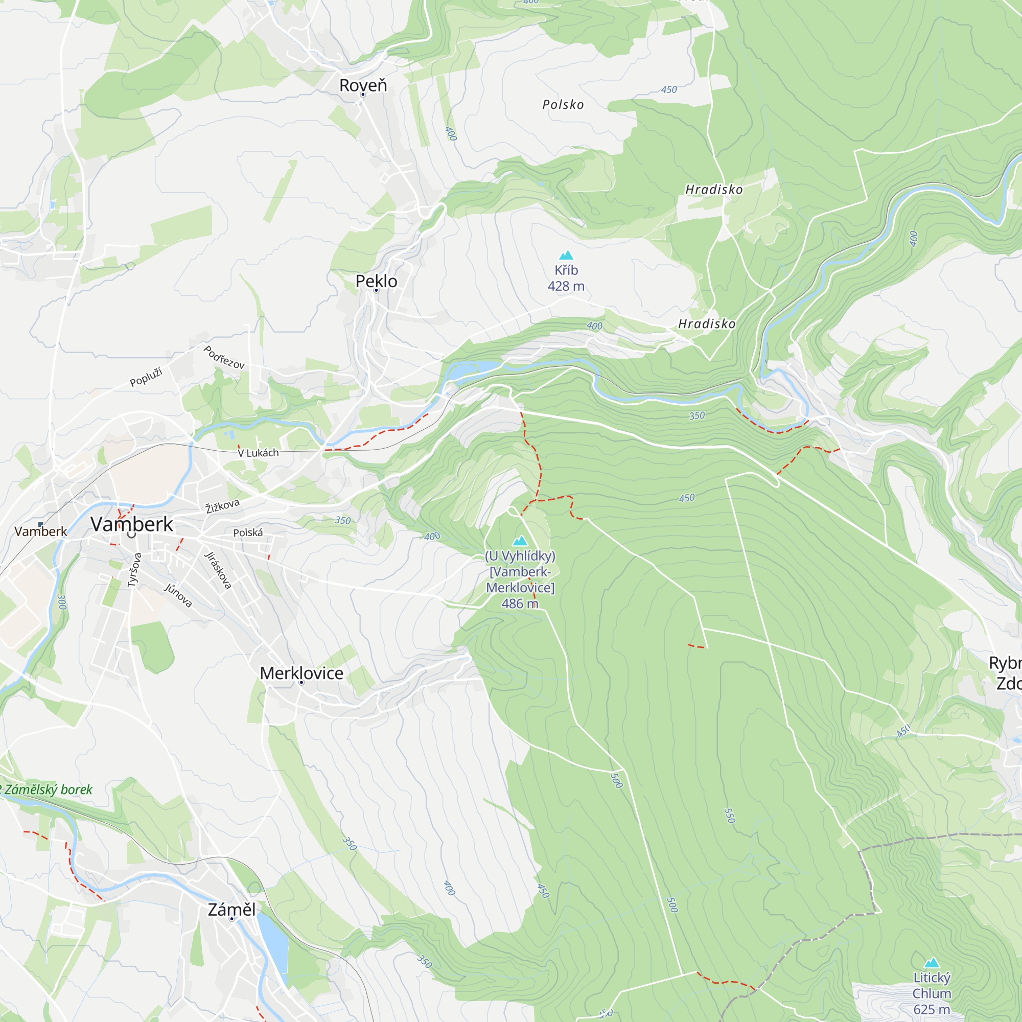 Chata na Vyhlídce map