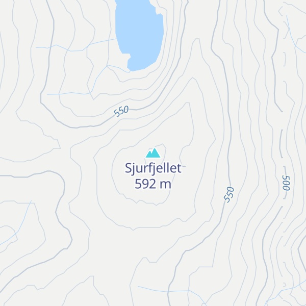 Map of Sjurfjellet