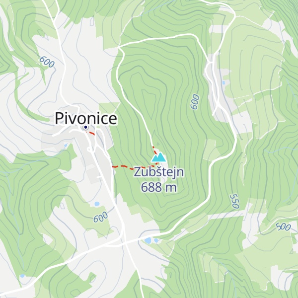 Map of Útulna Zubštejn