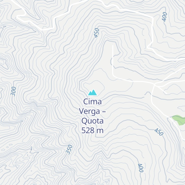 Map of Cima Verga – Quota