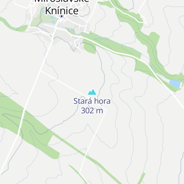 Map of Stará hora