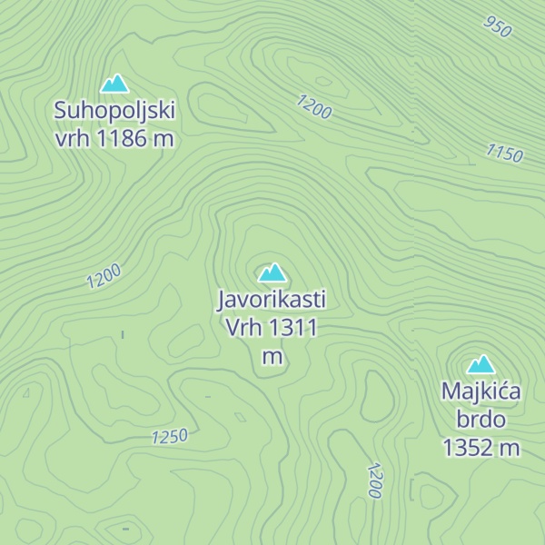 Map of Javorikasti Vrh