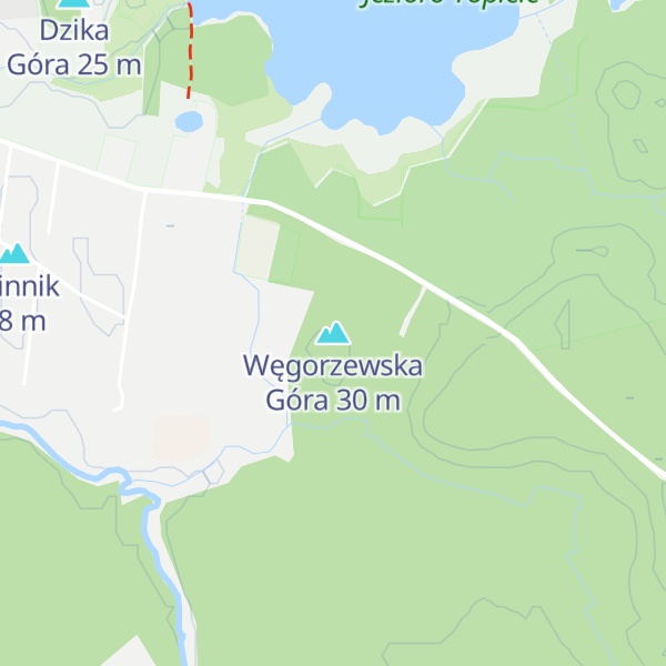 Map of Węgorzewska Góra