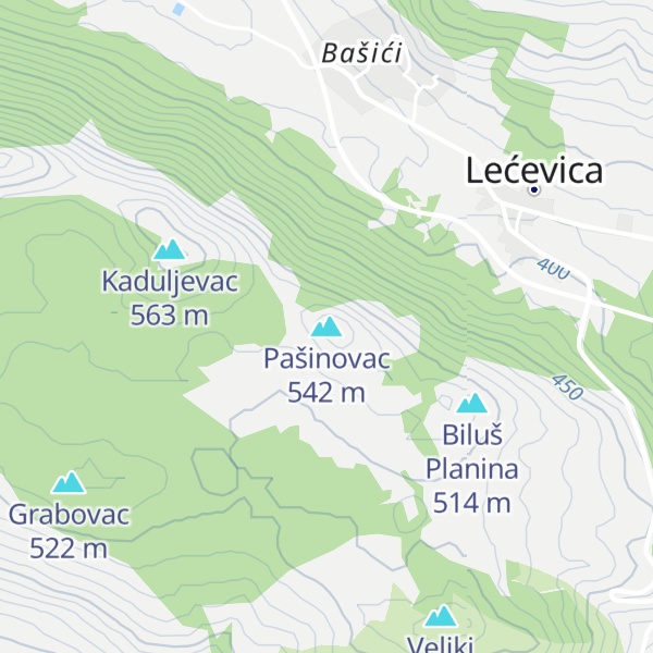 Map of Pašinovac