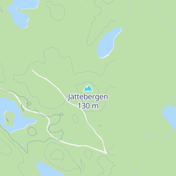 Map of Jättebergen