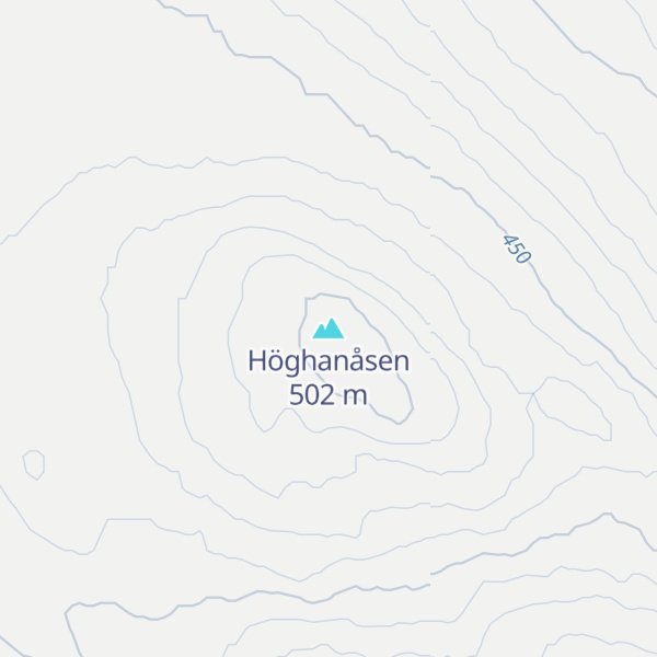 Map of Höghanåsen