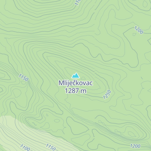 Map of Mliječkovac